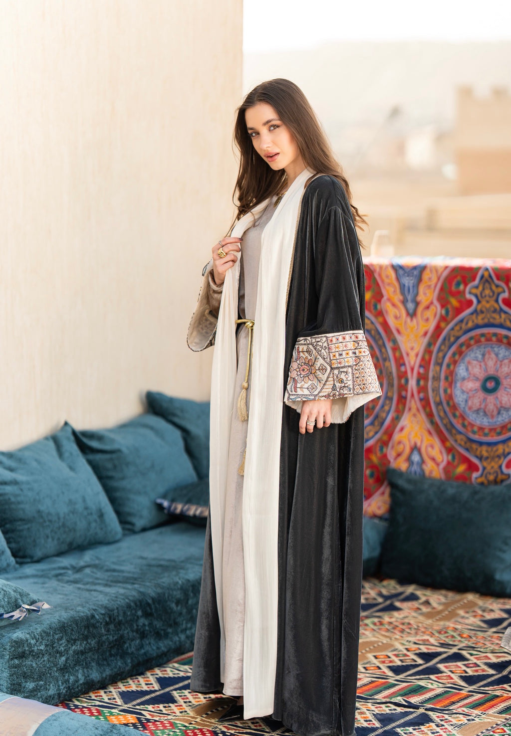 Grey Royal Kaftan