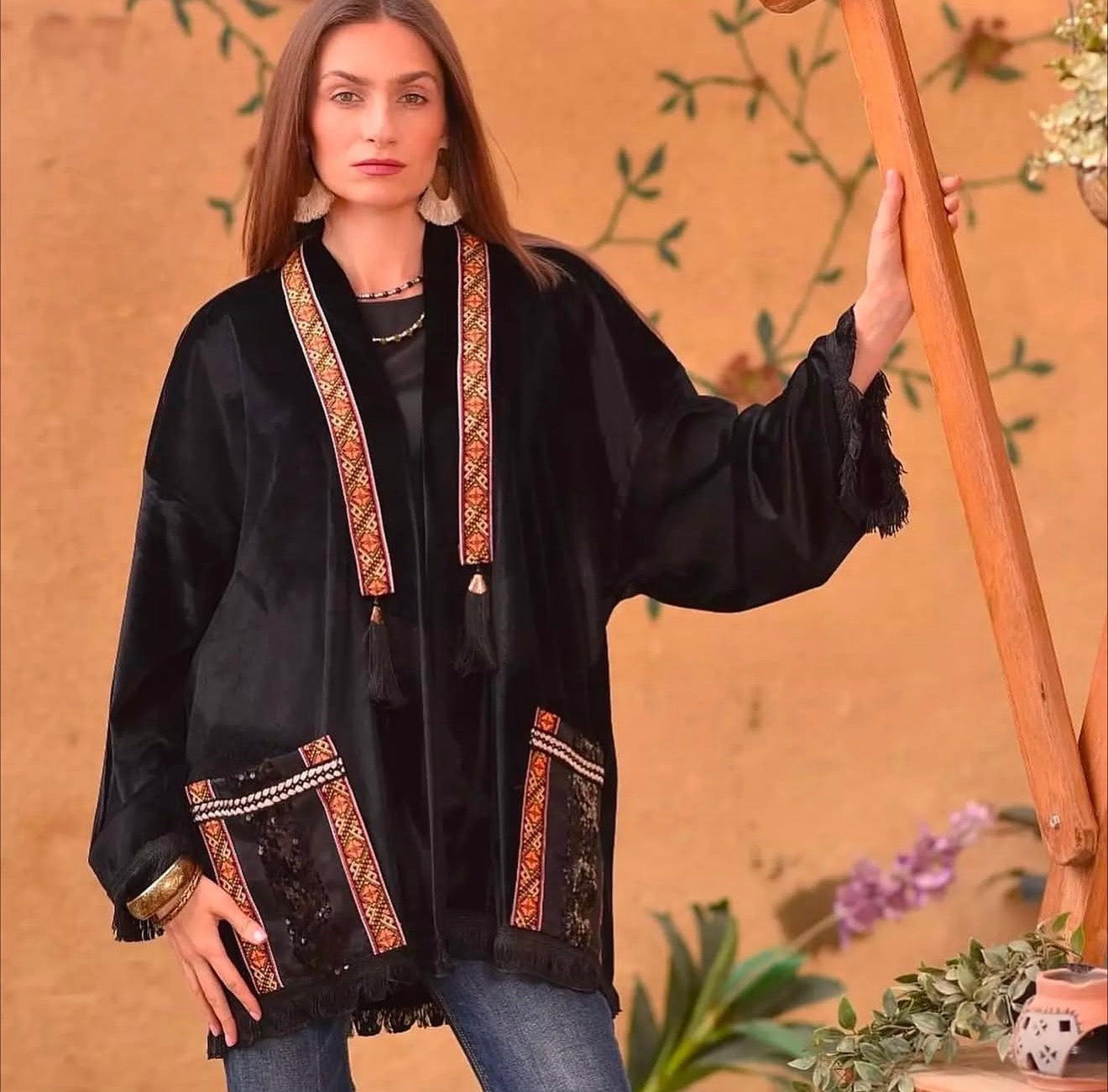 Velvet Moroccan Kimono