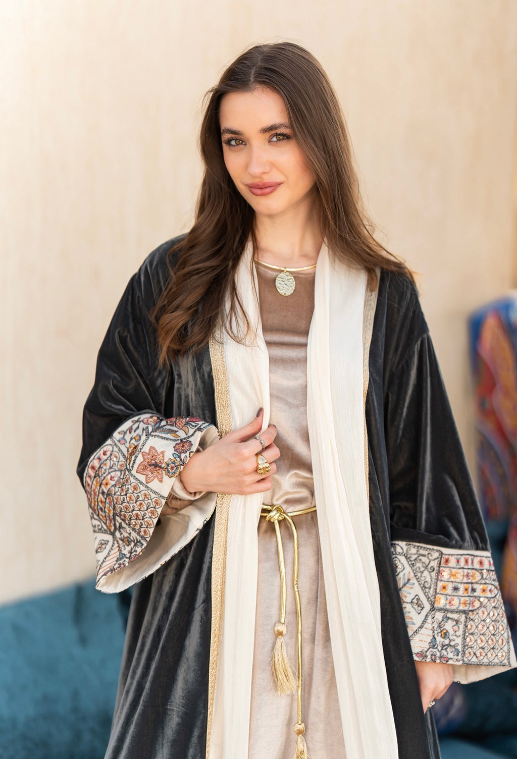 Grey Royal Kaftan