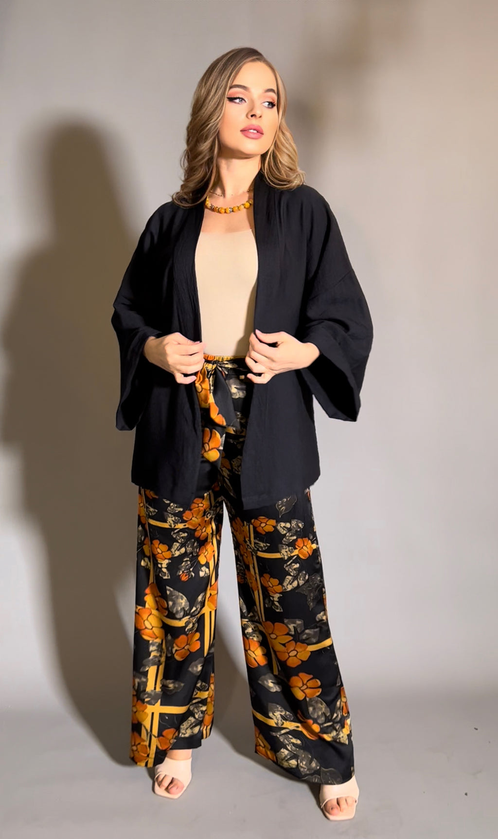 Black Short kimono
