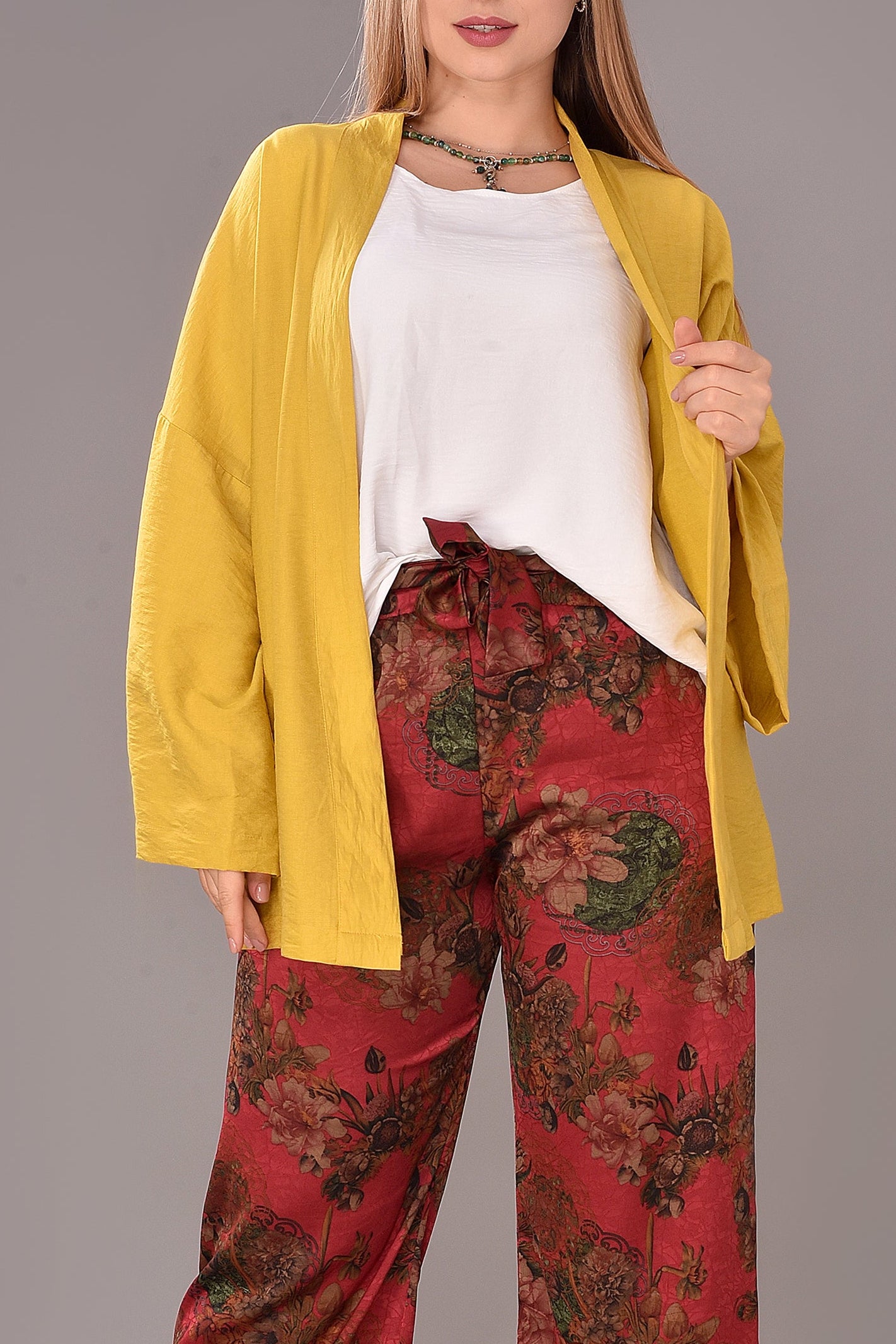Mutard Short kimono