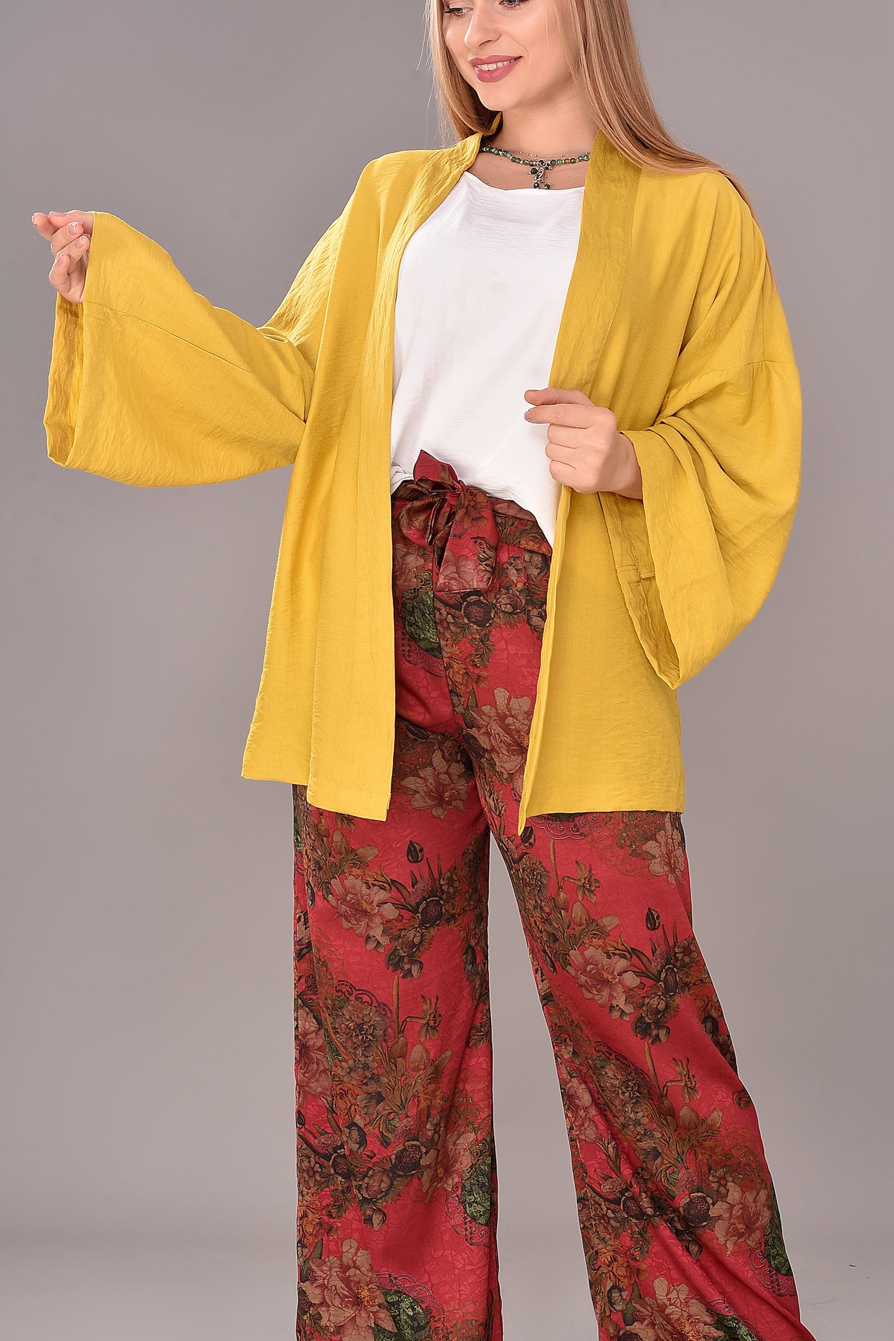 Mutard Short kimono