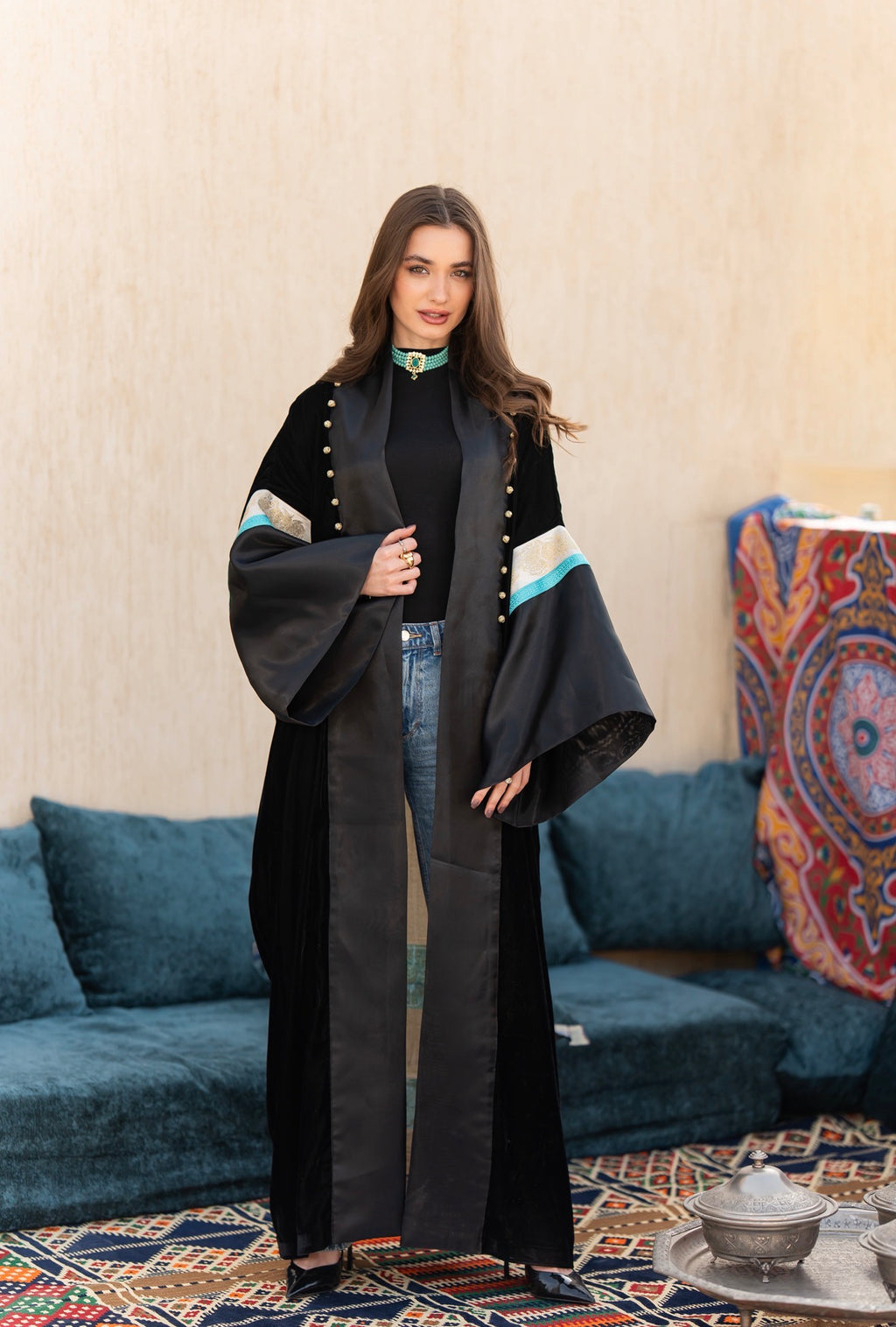 Aqua Noor Kaftan
