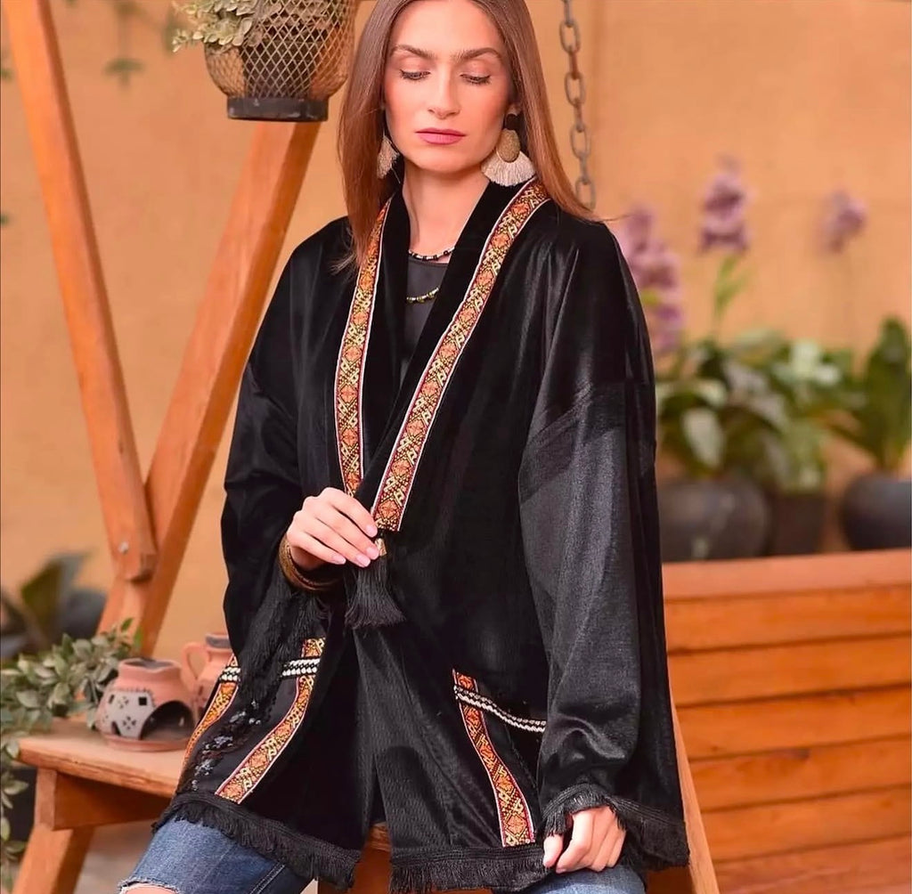 Velvet Moroccan Kimono