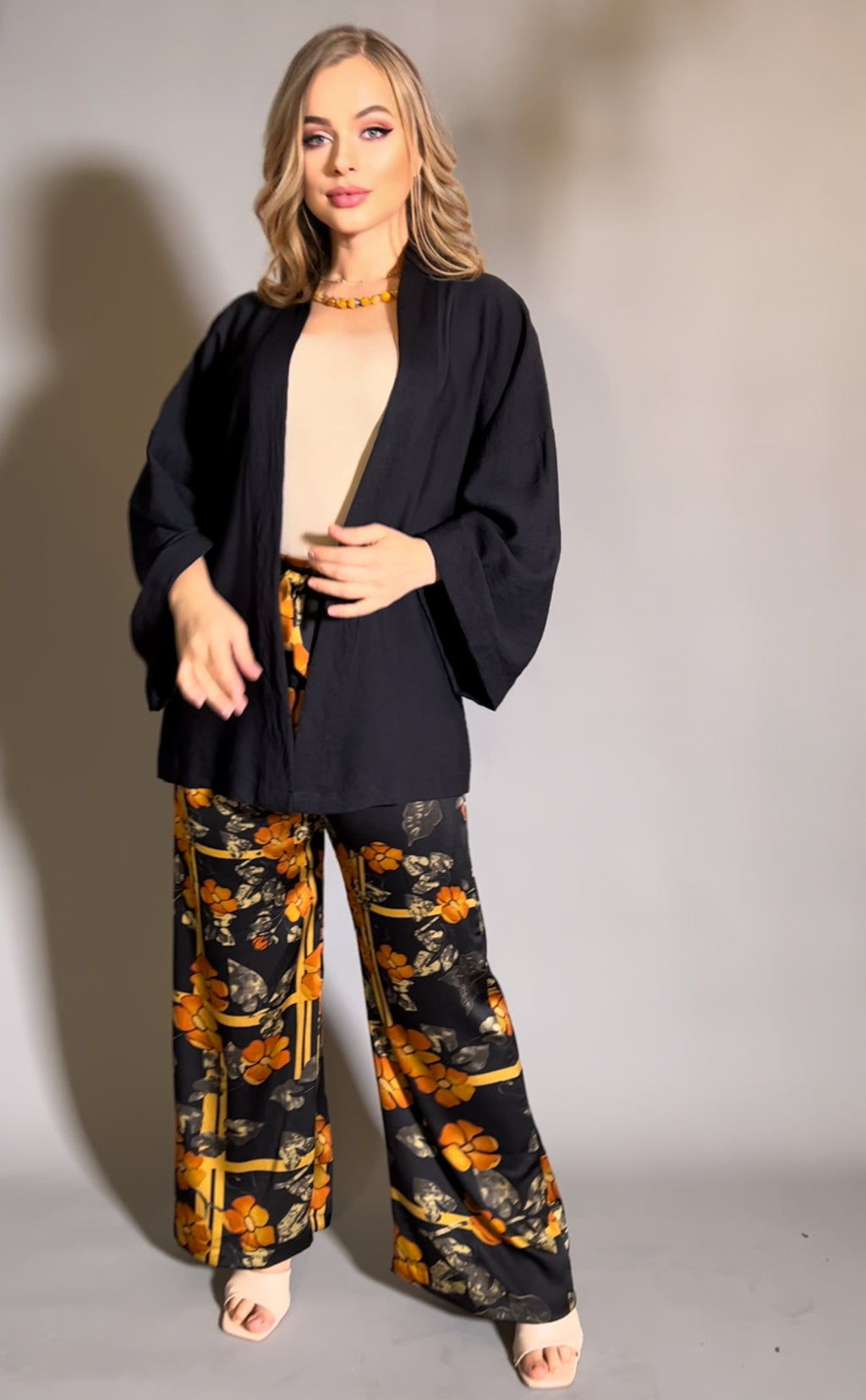 Black Short kimono