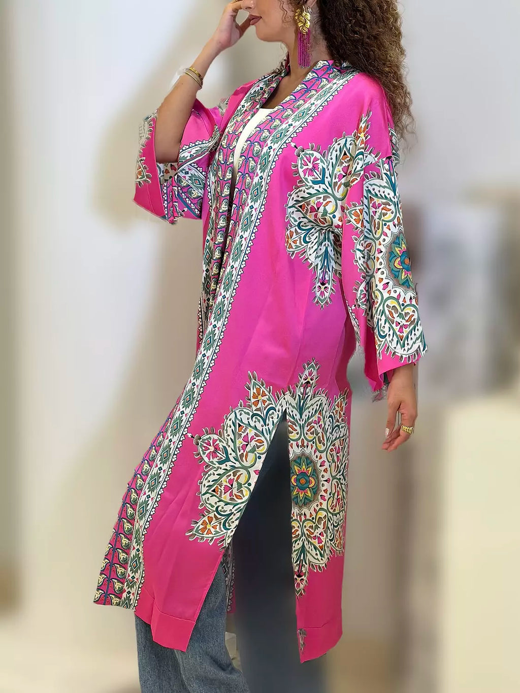 Fushia Bombay breeze cardigan