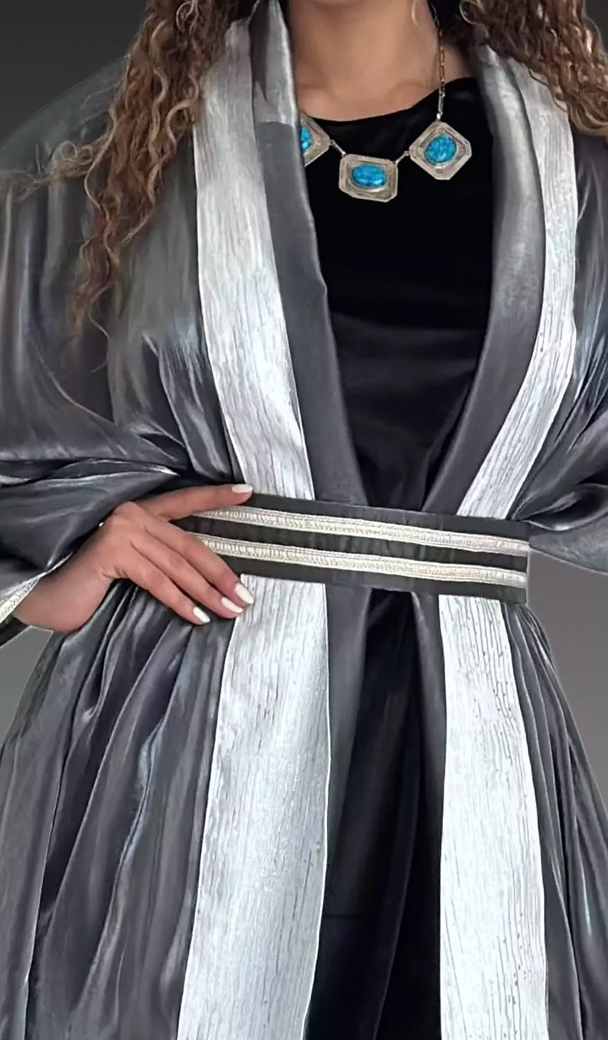 The silver kaftan