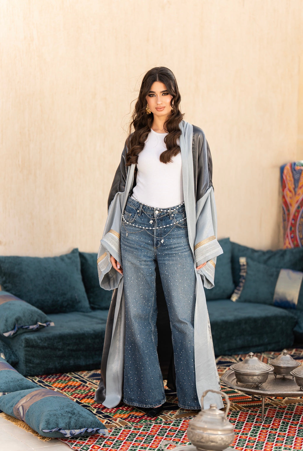 SHIMMER ASH Kaftan