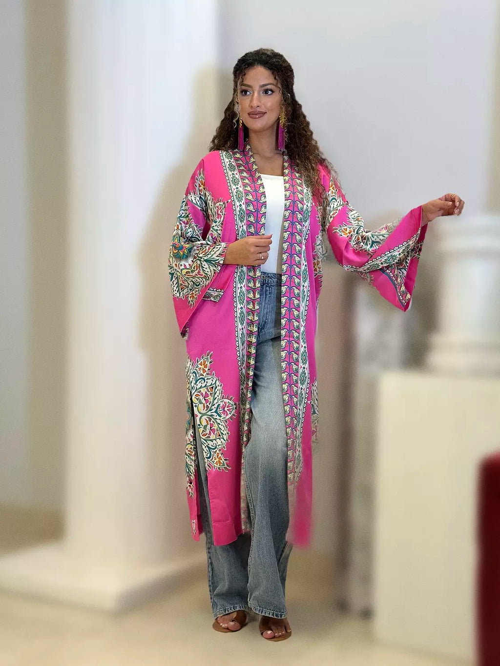 Fushia Bombay breeze cardigan