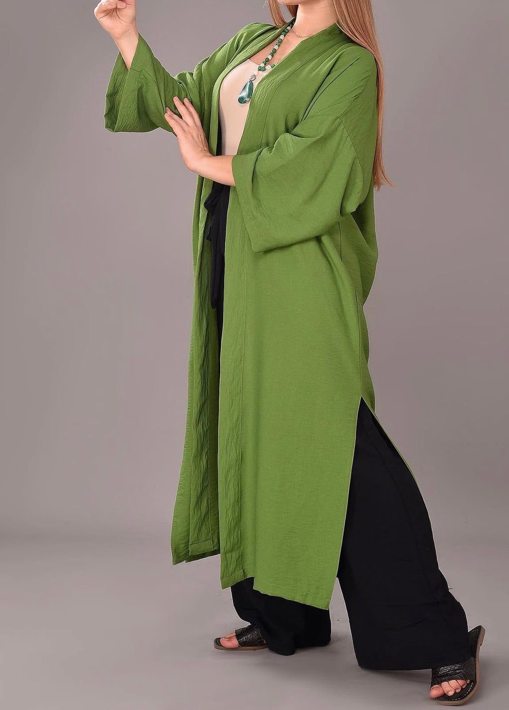 BASIC LINEN CARDIGAN