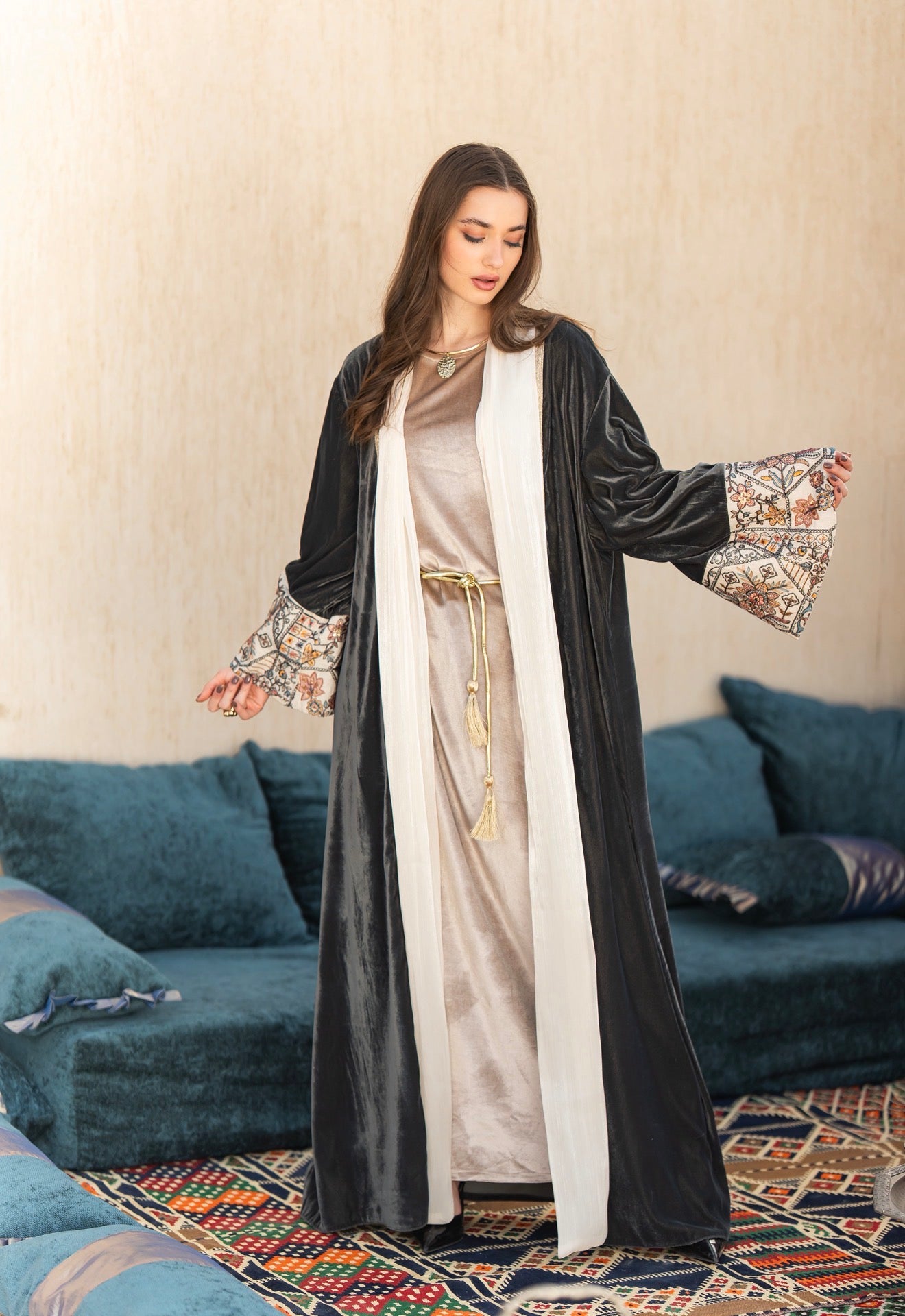 Grey Royal Kaftan