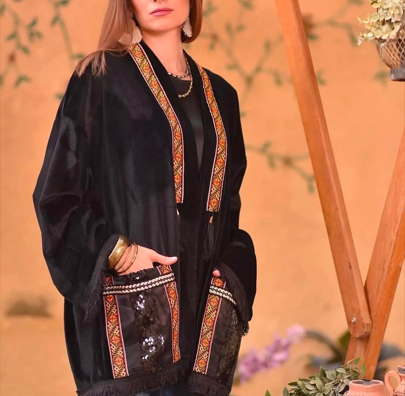 Velvet Moroccan Kimono