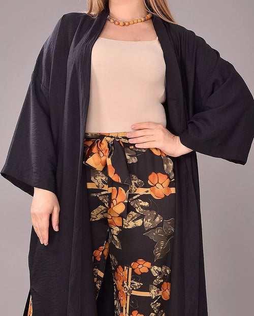Black basic cardigan