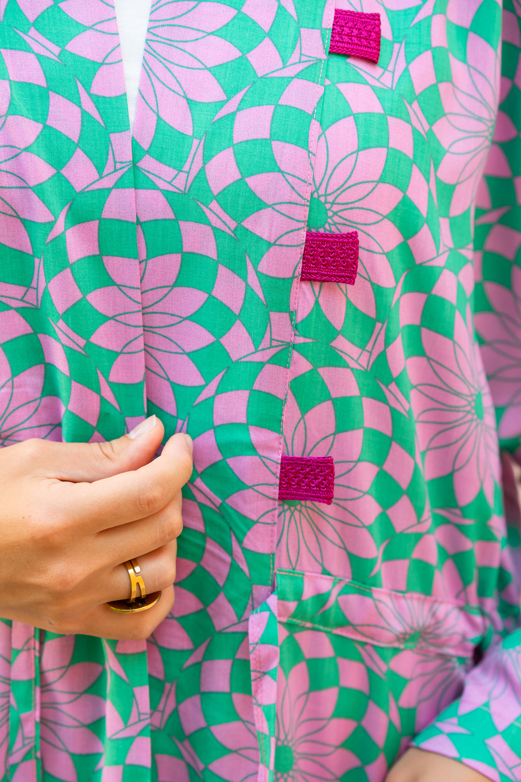 Lavender Palm Cardigan