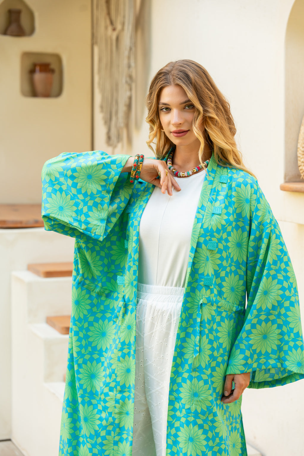 Turquoise Garden Cardigan
