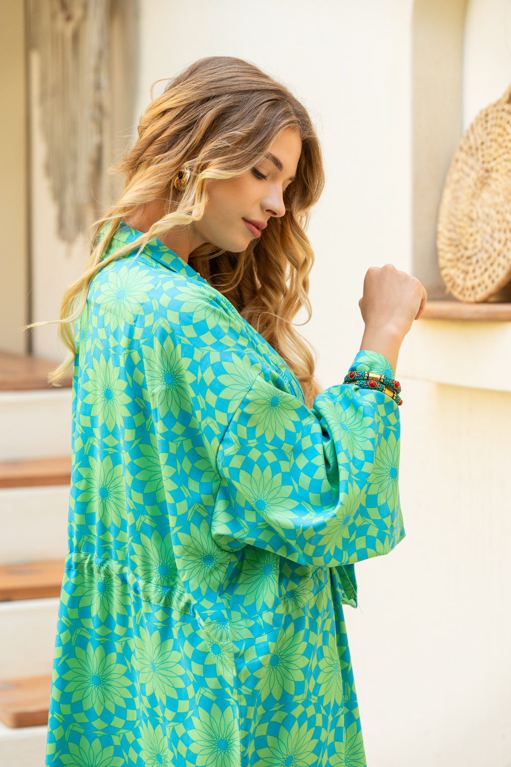 Turquoise Garden Cardigan