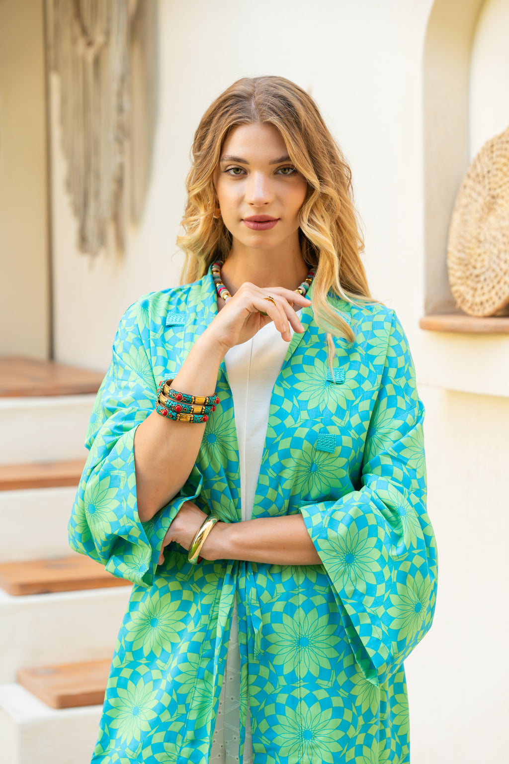 Turquoise Garden Cardigan