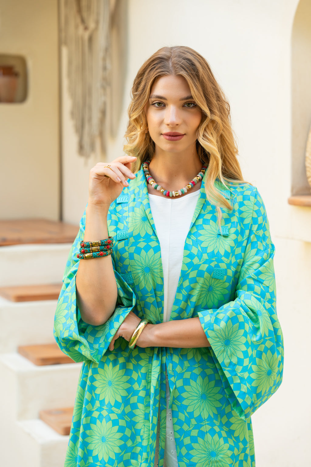 Turquoise Garden Cardigan