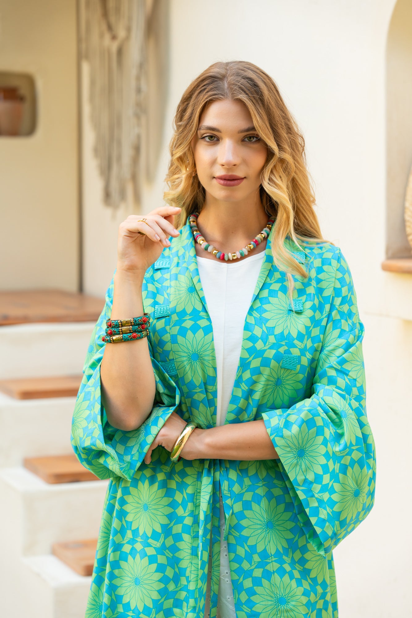 Turquoise Garden Cardigan