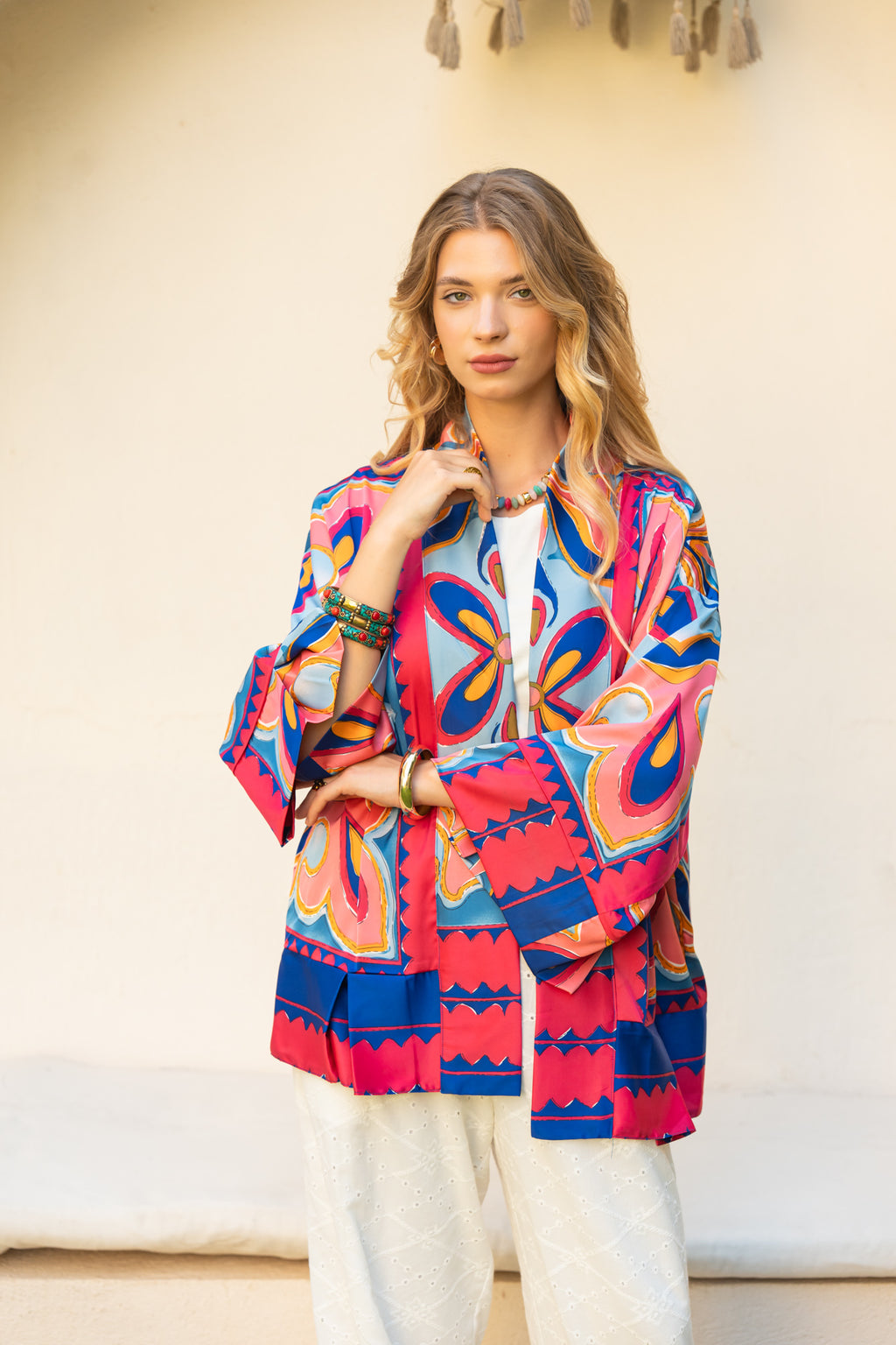 FushiaaXBlue Kimono