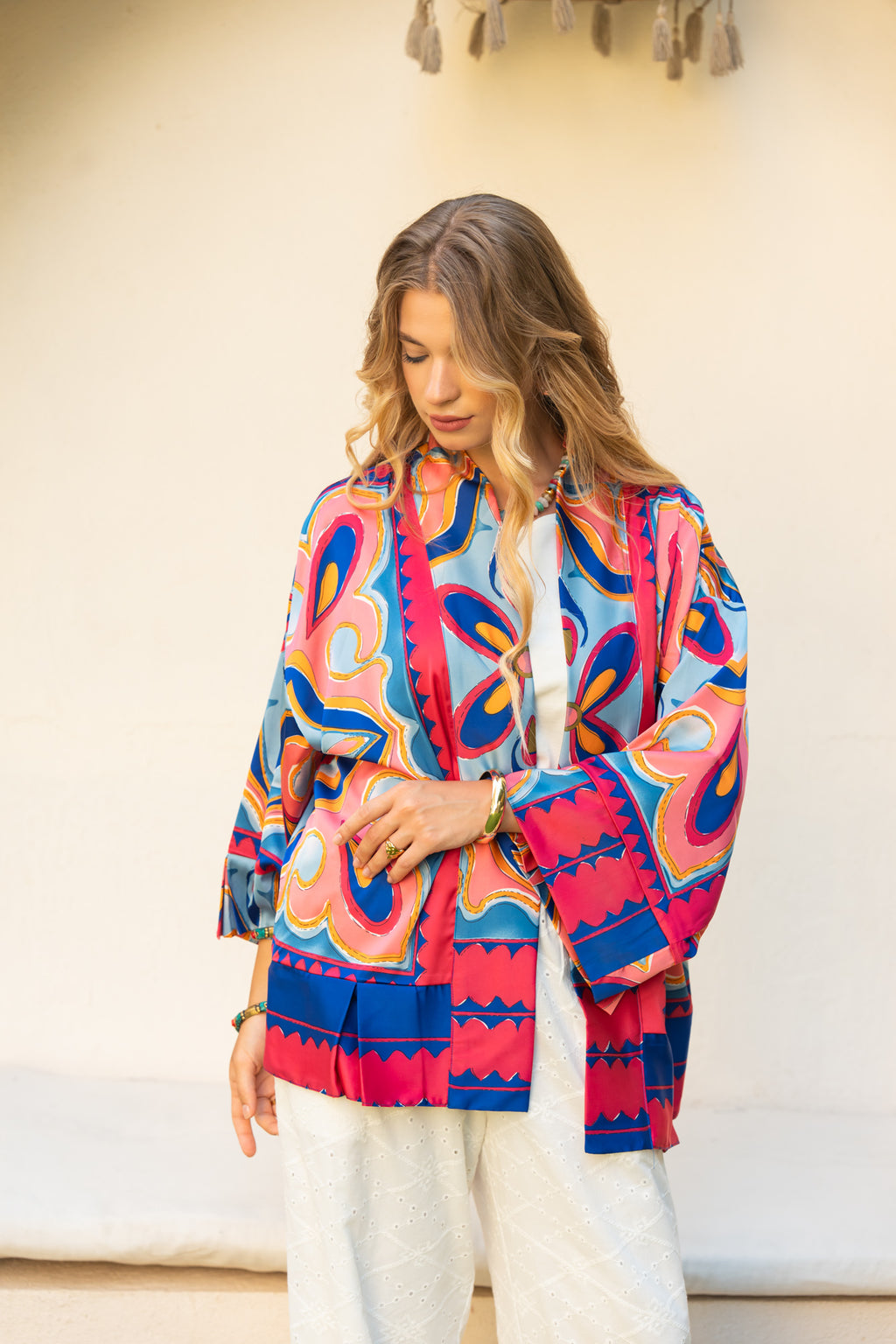 FushiaaXBlue Kimono