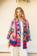FushiaaXBlue Kimono