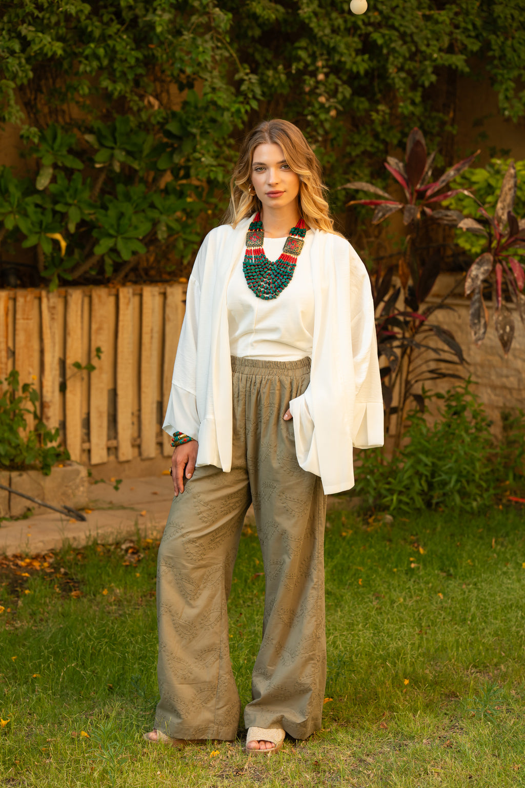 White Kimono x chiffon
