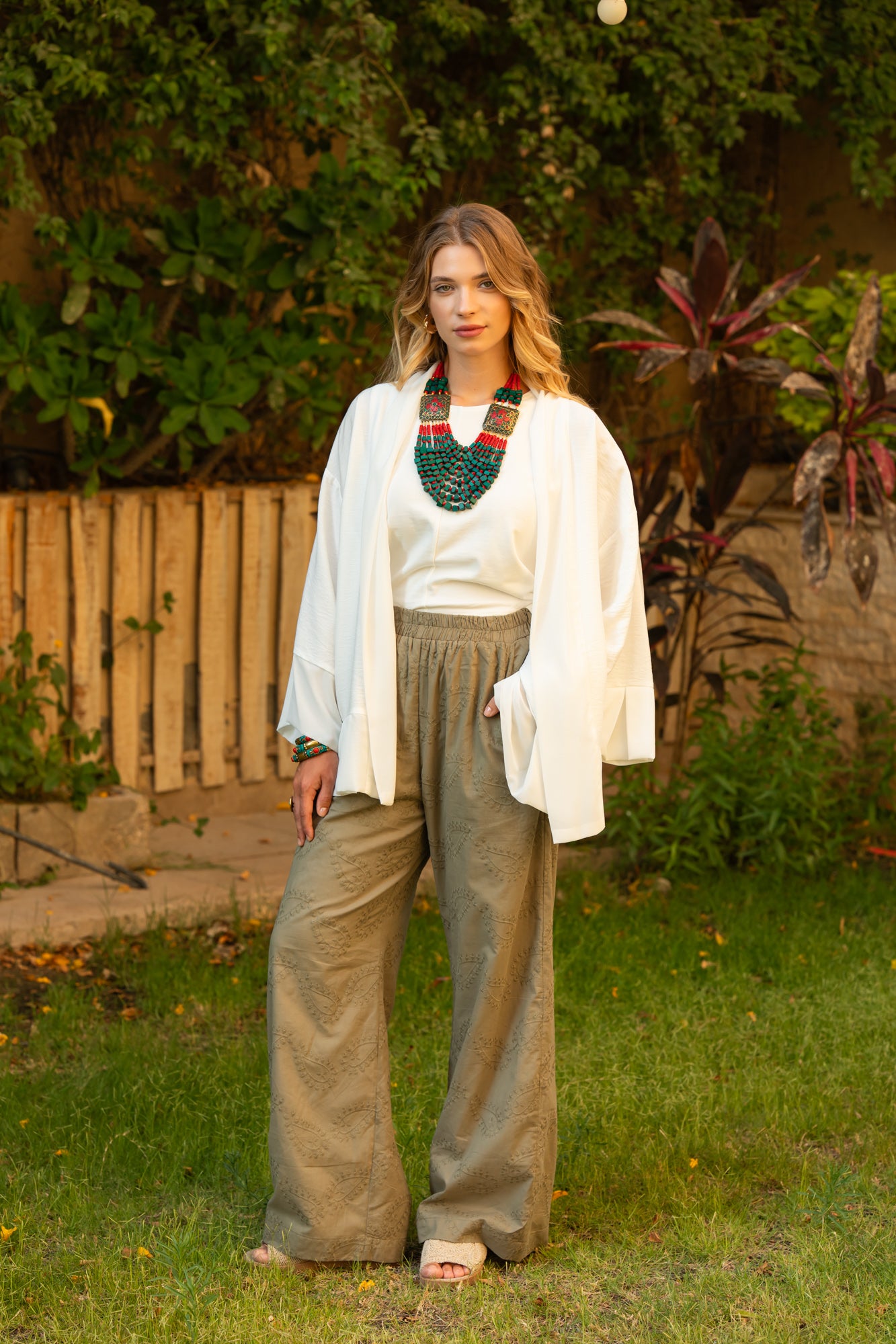 White Kimono x chiffon