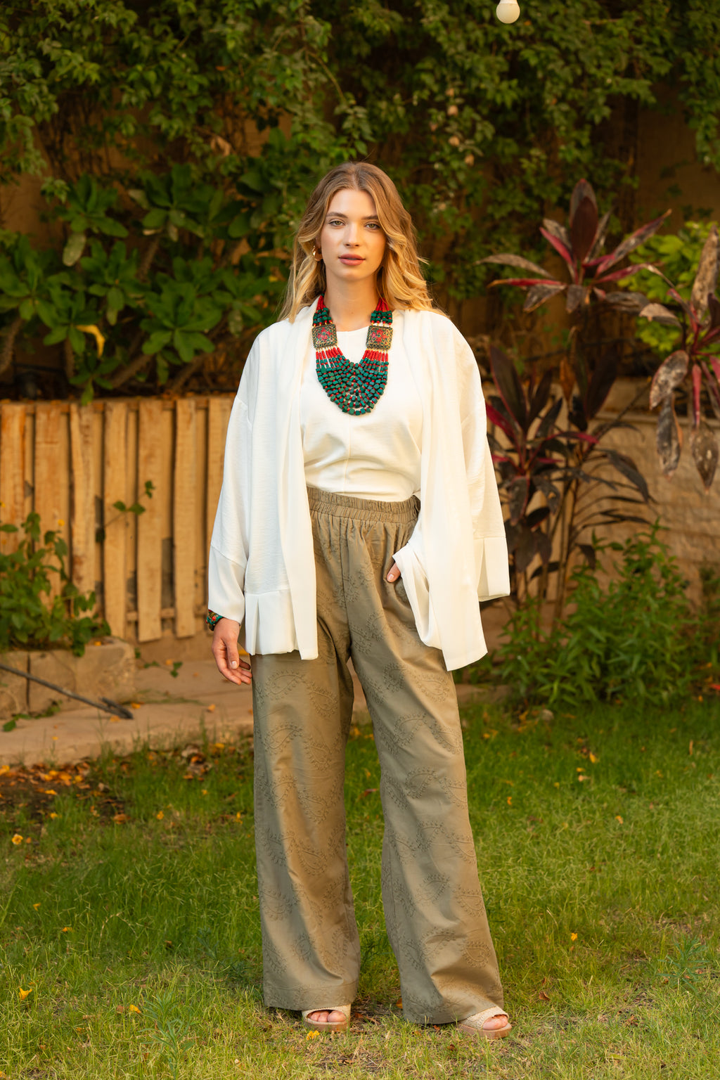 White Kimono x chiffon
