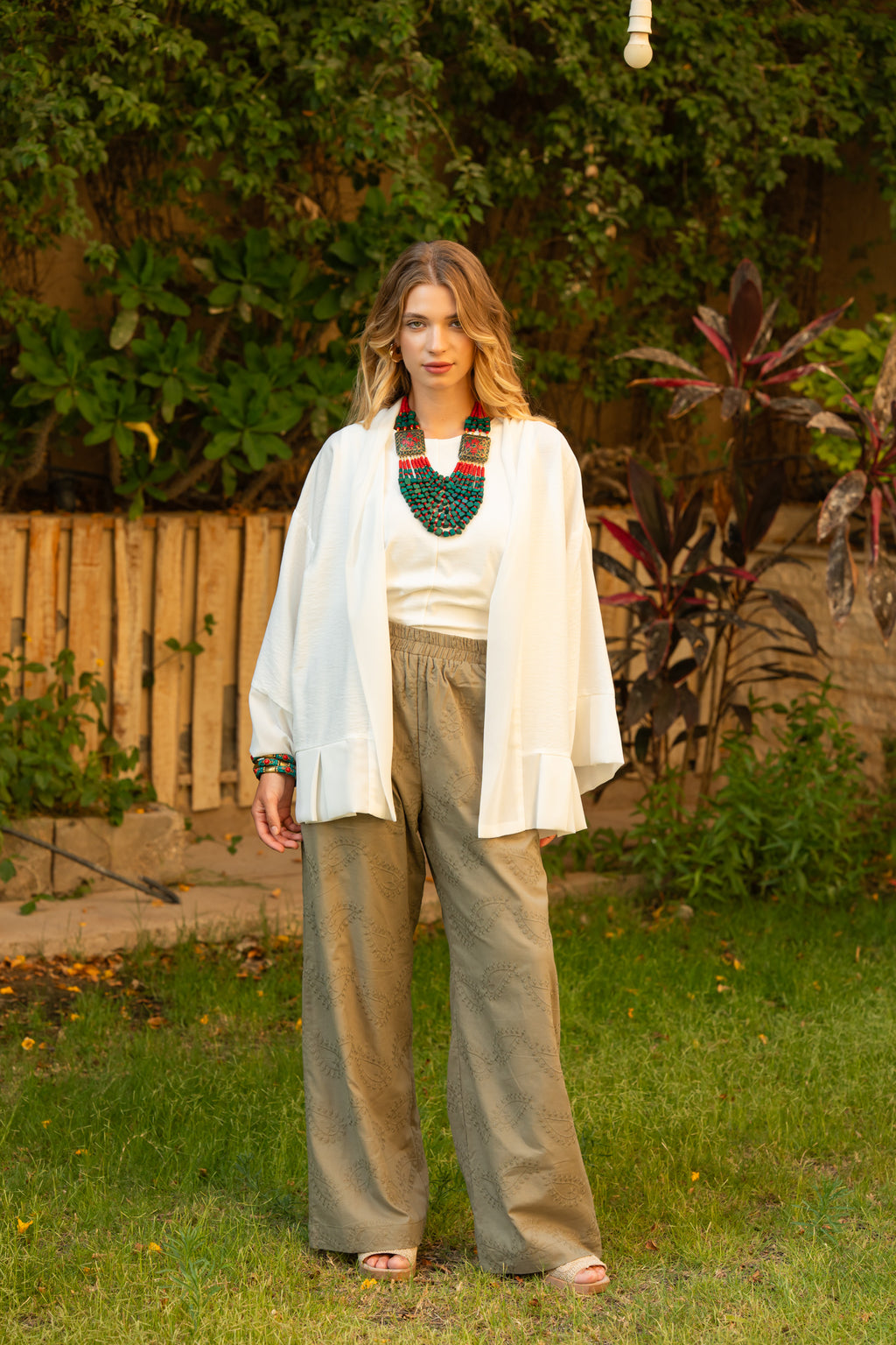 White Kimono x chiffon