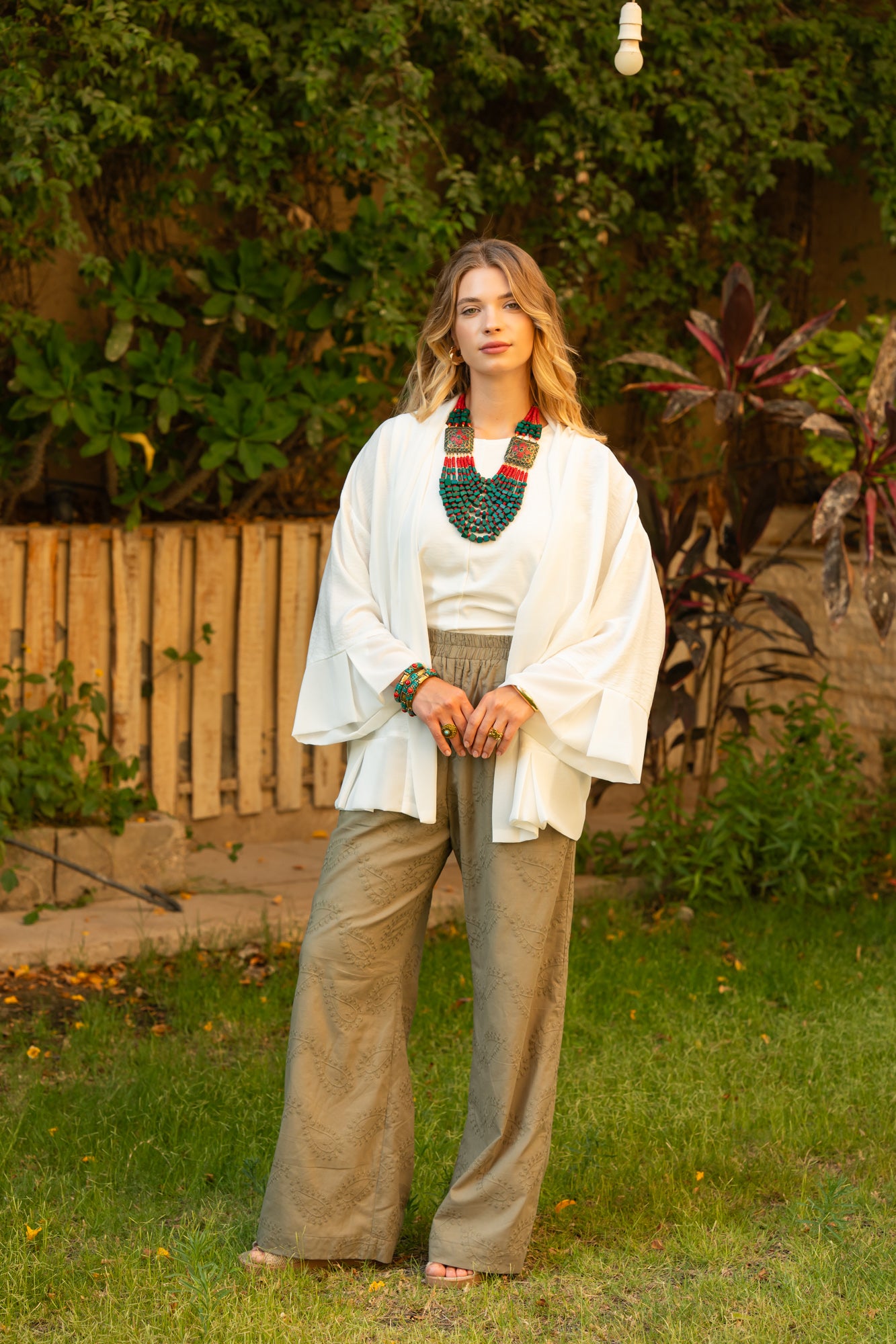 White Kimono x chiffon
