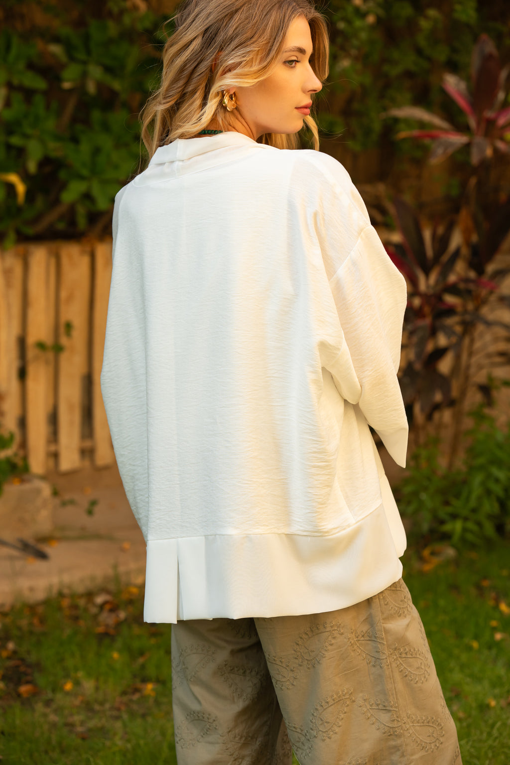 White Kimono x chiffon