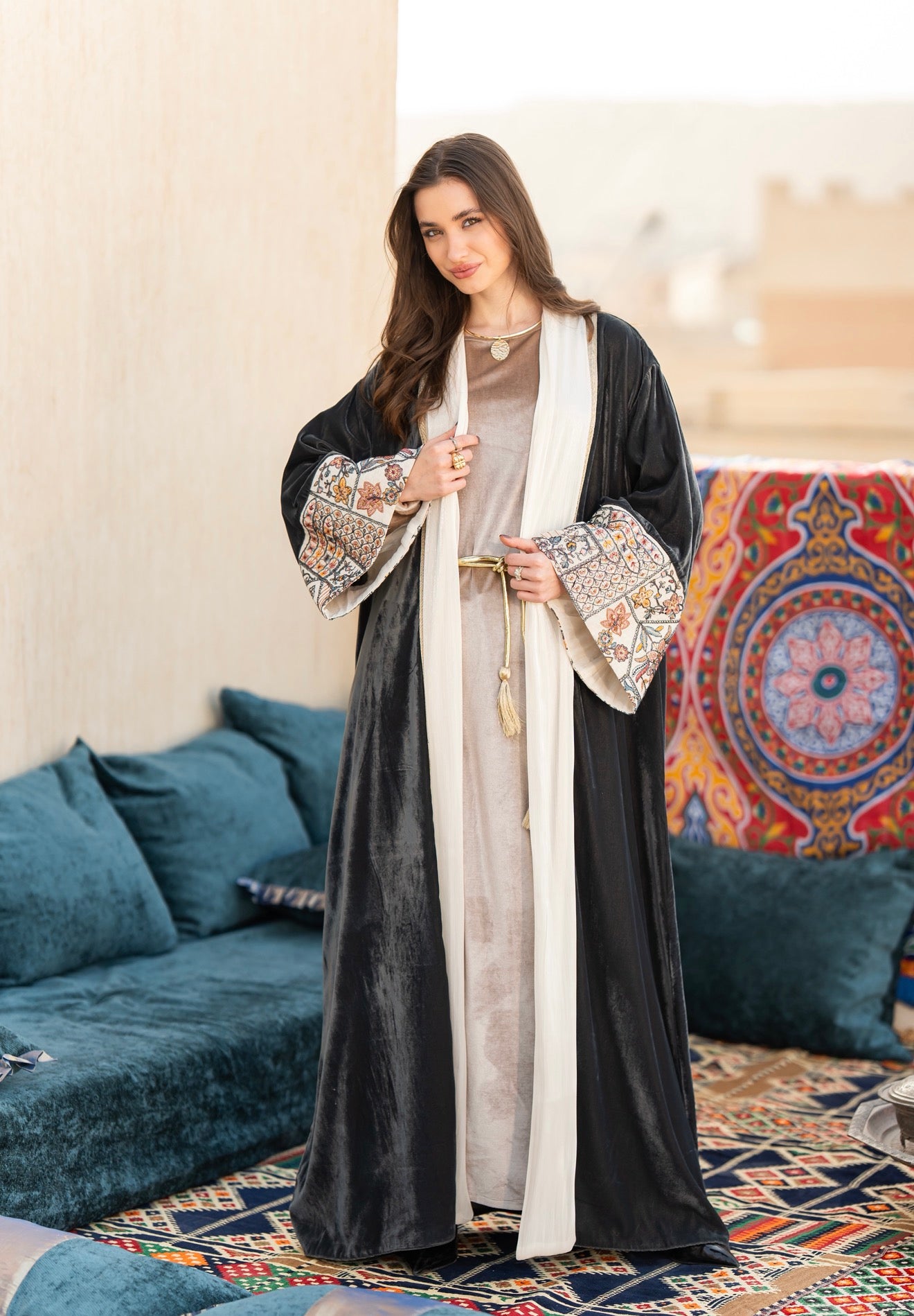 Grey Royal Kaftan